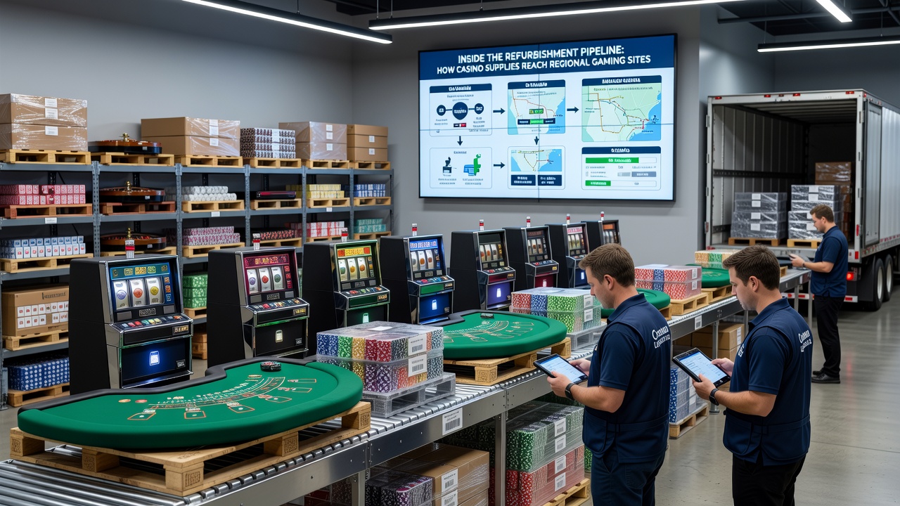 Transport van gereviseerde gamingapparatuur naar regionale casino's en wedterminals